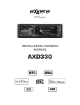 Dual Axxera AXD330 Owner`s manual