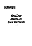 Promise Technology FastTrak SX4000 Lite User manual