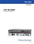 Extron electronics XTP SR HDMI User guide