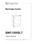 EdgeStar BWC120SSLT Owner`s manual
