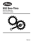 Ariens 932 Series Service manual