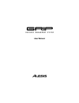 Alesis Grip User manual