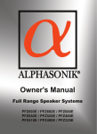Alphasonik PFZ692E Owner`s manual