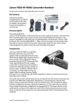 Canon VIXIA HF M300 Camcorder Handout