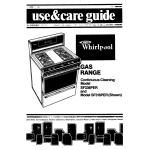Whirlpool SF336PER Use & care guide