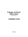 Visioneer OneTouch 8800 Installation guide