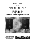 Crate PSM6P User`s guide
