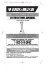 Black & Decker PSV1800 Instruction manual