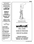 Wolfcraft 4525 Owner`s manual