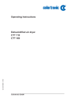 Colortronic CTT 1600 Operating instructions