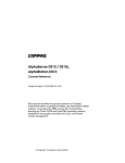 Compaq DS10 Operating instructions