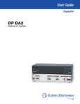 Extron electronics DP DA2 User guide