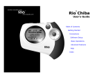 Rio Mp3 Player Model Chiba User`s guide