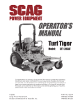 Scag Power Equipment STT-35BV-SS Operator`s manual