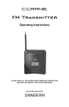 C. Crane FM Transmitter Operating instructions