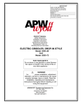 APW Wyott EGD-48 Product manual