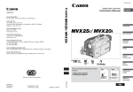 Canon MVX20i Instruction manual