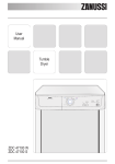 Zanussi ZDC 47100 W User manual