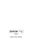 Barco R9000904 Installation manual