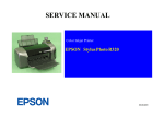 Epson R320 - Stylus Photo Color Inkjet Printer Service manual