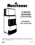 Manitowoc Q290 Specifications