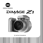 Minolta DiMAGE Z1 Instruction manual