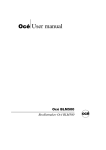 Watkiss Automation OCE BLM500 User manual