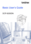 Brother DCP-8250DN User`s guide