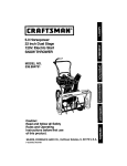 Craftsman 536.884791 Operating instructions