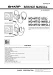 Sharp MD-MT821W(GL) Service manual