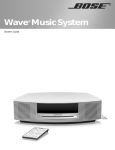 Bose Acoustic Wave Music System II Specifications