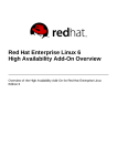 Red Hat CLUSTER FOR ENTERPRISE LINUX 5.0 Installation guide
