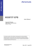 Renesas Emulation Probe for M32C/87 Group M30870T-EPB User`s manual