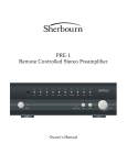 Sherbourn PRE-1 Troubleshooting guide