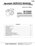 Sharp VE-CG40U Service manual