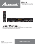 Acesonic DGX-212 User manual