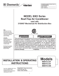 Dometic R 90 AC Operating instructions