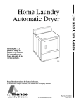 Alliance Laundry Systems D715I Installation manual