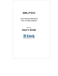 D-Link DES-1012 User`s guide