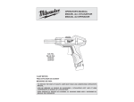 Milwaukee CALIBRATION 2239-20 Operator`s manual