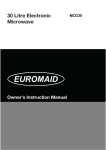Euromaid MCG30 Instruction manual