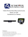 Audiovox PAS250 User manual