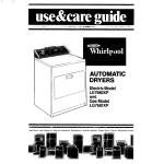 Whirlpool LE7680XP Operating instructions