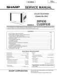Sharp 20F630 Service manual