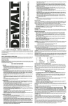 DeWalt DC989 Instruction manual