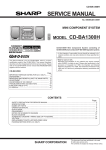 Sharp CD-BA1300H Service manual
