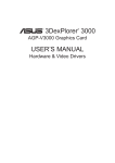 Asus AGP-V3000/TV User`s manual