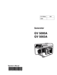 Wacker Neuson GV 5000A Operator`s manual