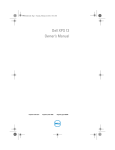 Dell XPS 13 Owner`s manual