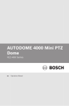 Bosch AUTODOME 4000 System information
